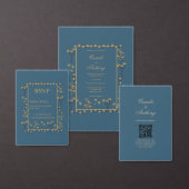 ネイビー結婚ズ プランナー手帳 (この独立クリエイターのコレクションをカスタマイズ。)