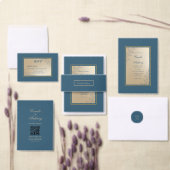 ネイビー結婚ズ ラッピングペーパーシート (この独立クリエイターのコレクションをカスタマイズ。)