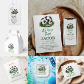 ネイビーグリーンサッカーキッズウォーター色 スクエアシール