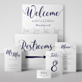 ネイビートイレ右矢印方向にサイン ポスター