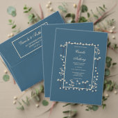 ネイビー結婚ホワイト サンキューカード (この独立クリエイターのコレクションをカスタマイズ。テスト)