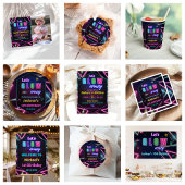 グローネオンライツサンキューバースデーパーティー ラウンドシール