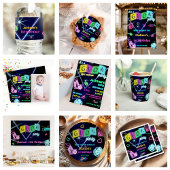 グローネオンライツサンキューバースデーパーティー ラウンドシール