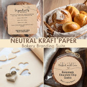 Graduation Treat Neutral Kraft Heart Line ラウンドシール