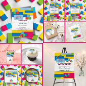 ブロック養子縁組の新しい子供が赤ちゃんシャワーを育てる 招待状