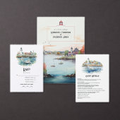 ニューポート、ロードアイランド行き先結婚式 招待状 (この独立クリエイターのコレクションをカスタマイズ。)