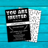 忍者戦士キッズブラックアンドホワイトバースデーパーティー 紙コップ