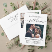 写真２枚　特別なものは何もない　ただ愛に満ちた結婚披露宴 招待状 (この独立クリエイターのコレクションをカスタマイズ。テスト)