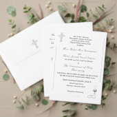 Nuptial Grace Catholic Wedding Invitation 招待状 (この独立クリエイターのコレクションをカスタマイズ。テスト)
