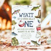 魚釣り第2バースデーフォト招待状 招待状