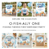 O-fish-ally One Fisherman Boy 1st Birthday 招待状