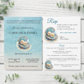 ビーチ結婚式パールシェルエレガント海テーマギ ショットグラス (この独立クリエイターのコレクションをカスタマイズ。)