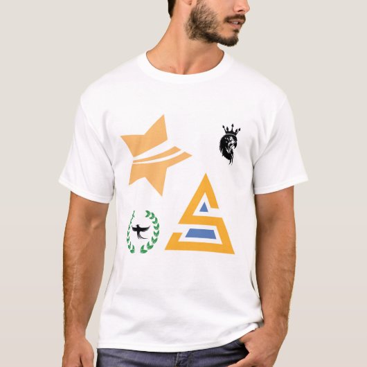  Collection of Abstract Logos and Symbols Tシャツ (正面)