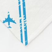 Collection of Passport Stamps Isolated on White. V フリースブランケット (角)