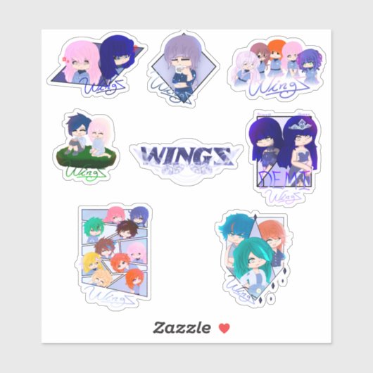 Collection Of Wingz Stickers - Sheet 3 シール (シート)