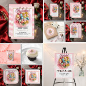 オーベパティシフランスのリー赤ちゃんシャワー ラウンドシール