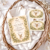 Oh Deer Forest Baby Shower 招待状