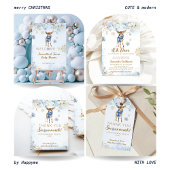 コールドアウトサイドディアウィンター男の赤ちゃんシャワー 招待状