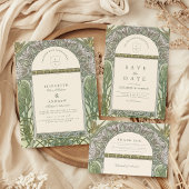 オリーブアールヌーボー結婚ズ サンキューカード