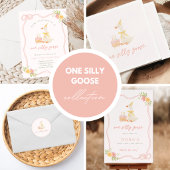 One Silly Goose 1st Birthday ラウンドシール