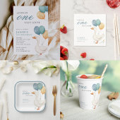 ワン間抜けグースボーイ1歳の誕生日パーティー ラウンドシール