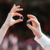 Elegant Floral Wedding Invitation 招待状