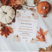 秋カードのベビーベビシャワー予測 招待状