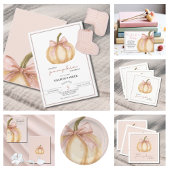 Our Little Pumpkin on the Way Fall Baby Shower アクリルサイン