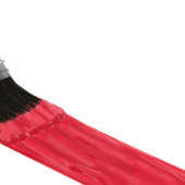 の絵画画家サービス会社ブラシレッド ポストイット