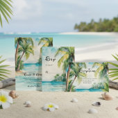 パラダイスパームズトロピカルビーチ結婚式 出欠カード