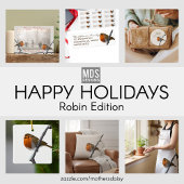 クリスマスロビンバードラップのまわりに住所 シール ラップアラウンド宛名ラベル