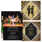 アールデコレトロ新年イブ禁止バーパーティー スクエアシール