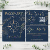 メキシコ結婚の旅行先パスポート世界地図 招待状 (この独立クリエイターのコレクションをカスタマイズ。)