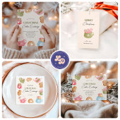 Pastel Playful Christmas Cookie Exchange Party スタンダードカクテルナプキン