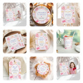 Pink Gingham "Two Much Fun" Girl 2nd Birthday 招待状