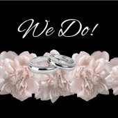 永遠のエレガンス – ピンク牡丹結婚 – 写真の – QRコード – オールインワン招待状