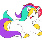 パステルユニコーンベビースプリンクル フェイバーボックス