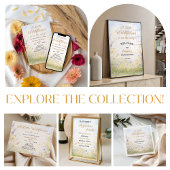 Spring Meadow Diaper Raffle Wildflower Sign ポスター