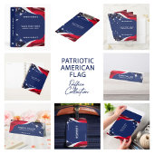 Red White & Blue-USA Flag Stars And Stripes 4 クリップボード