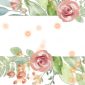 ゲストシーティングカード名の追加ピーチフラワー エンクロージャーカード