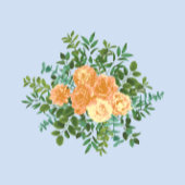 ピーチライトブルー結婚ズバラフローラ 招待状