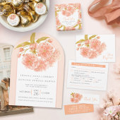 無料ドリンク結婚のバウチャー桃の花