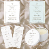 ベージュエレガントピンクパールクリスチャン結婚ズ テーブルナンバー