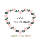 Peony Heart Honor for Mom タペストリー