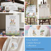 Peter Rabbit Themed Gender Reveal 招待状