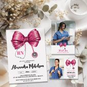 フォトボウ聴診器看護学校卒業生 案内状