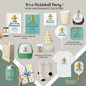 レトロピックボール漫画マスコットパーソナライズされた文字 スクエアペーパーコースター