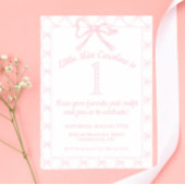 ピンク&ホワイトボウグランミレアル誕生日 ポスター