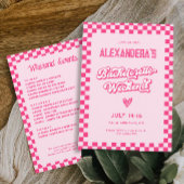 ピンクバチェロレッテ週末パーティー 招待状