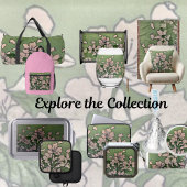 ピンクの花の滝 クッション